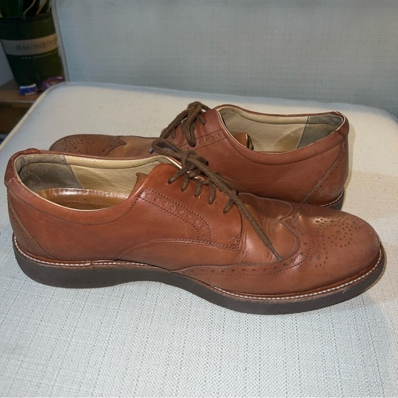 Samuel Hubbard Men’s Oxford Shoes Size 12M Brown Leather Wingtip Whiskey